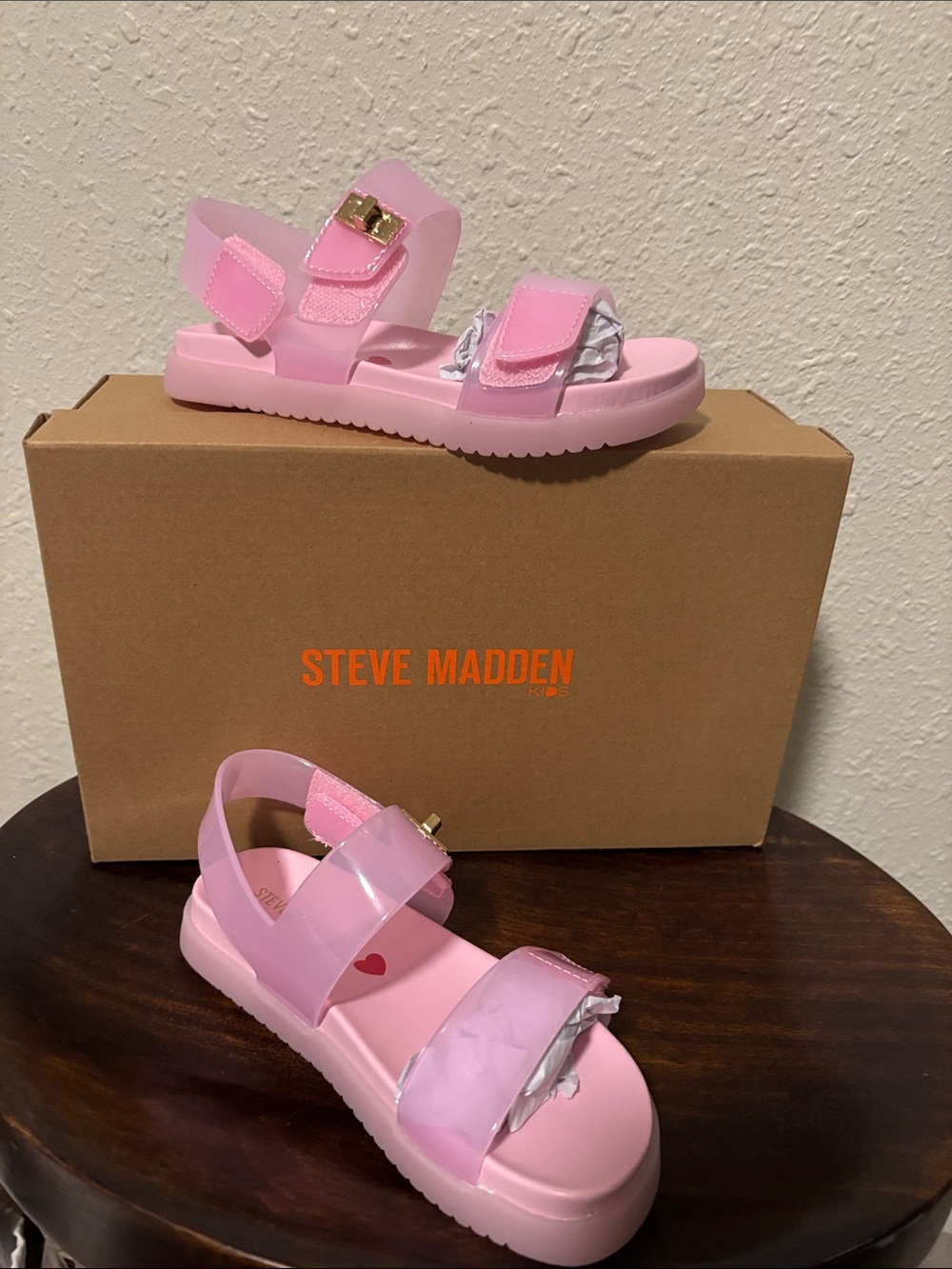 Steve Madden Kids' Pink Jelly Sandals